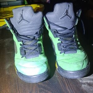 Mens Green and Black Sneakers